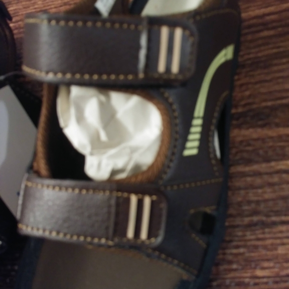 Josmo Brown Kids Sandals with Black Soles - Picture 6 of 8